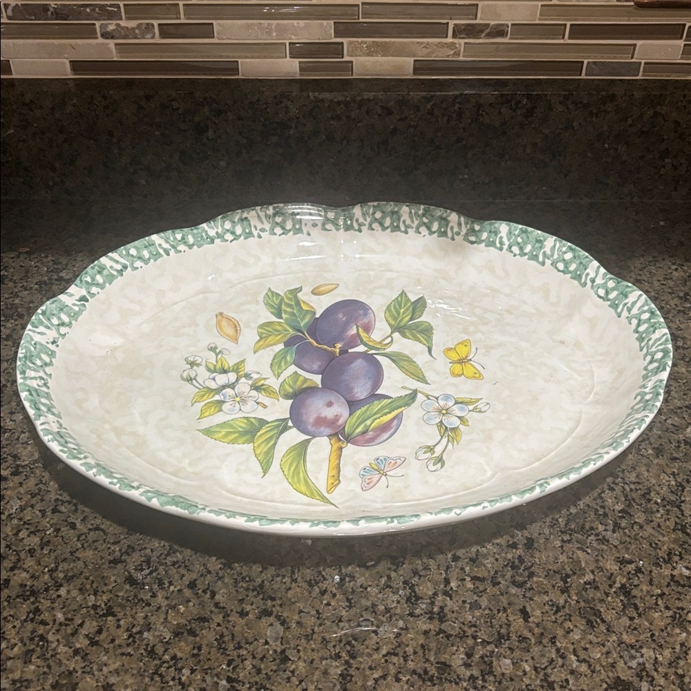 Himark Italy large Plum serving platter